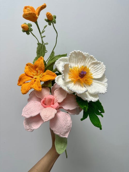 Crochet Flower Bouquet