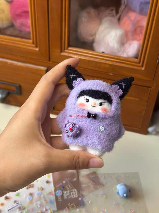 Crochet Kuromi with Toy/Magnetic(8 cm/3.1 inch)
