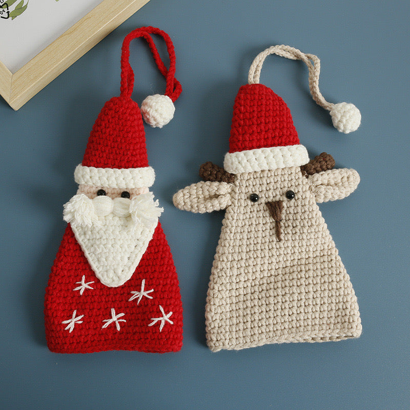 Santa and Reindeer Keychain