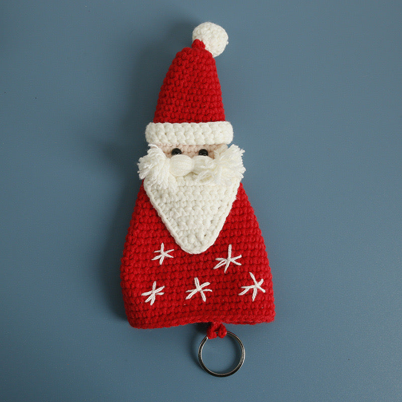 Santa and Reindeer Keychain