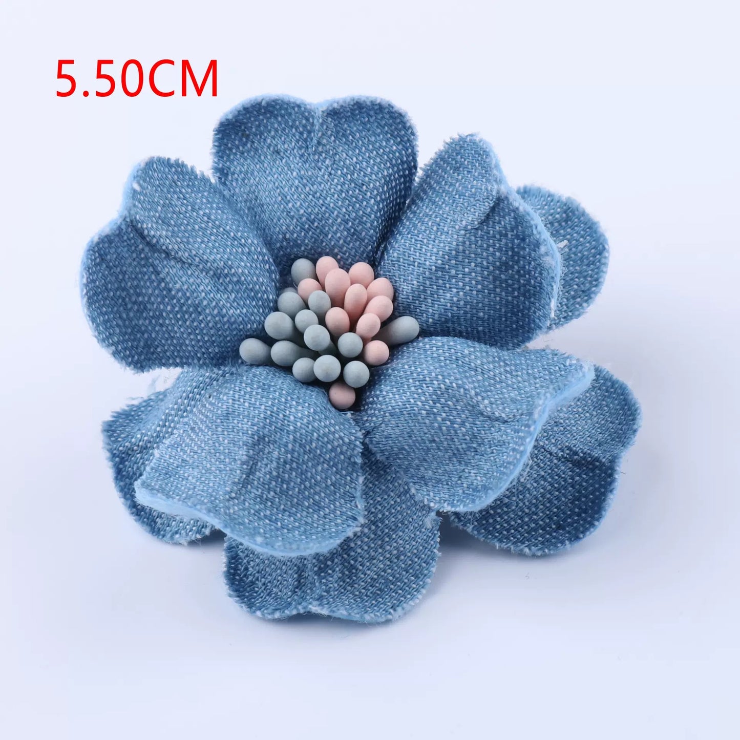 Denim Fabric Flower(20% off Over 10 Items; 50% off Over 50 Items)