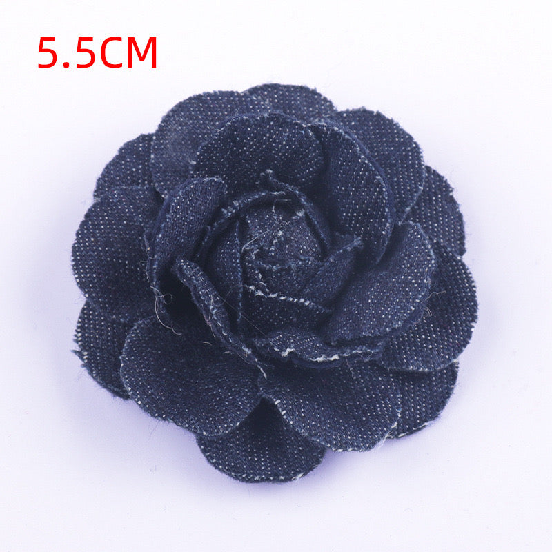 Denim Fabric Flower(20% off Over 10 Items; 50% off Over 50 Items)