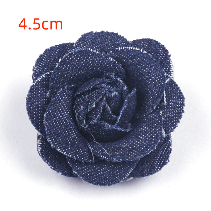 Denim Fabric Flower(20% off Over 10 Items; 50% off Over 50 Items)