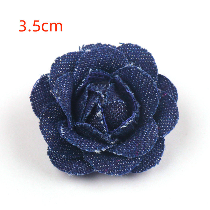 Denim Fabric Flower(20% off Over 10 Items; 50% off Over 50 Items)