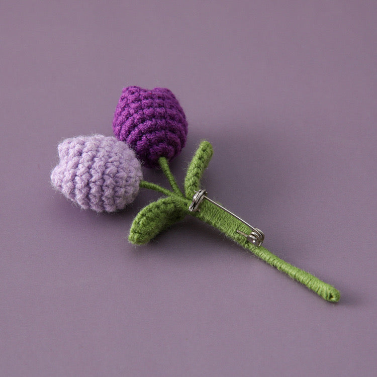 Crochet Flowers Brooch(Sunflower/Tulip)