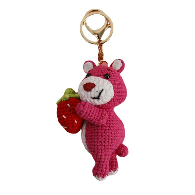 Pink Bear Keychain