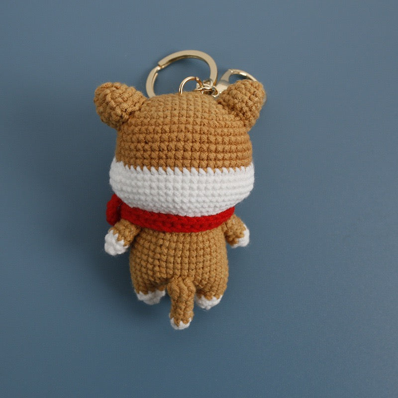 Brown Dog Keychain