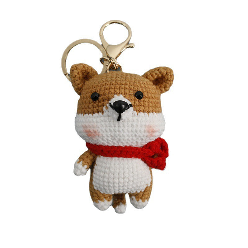 Brown Dog Keychain