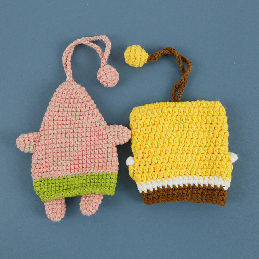 Spongebob and Patrick Keychain