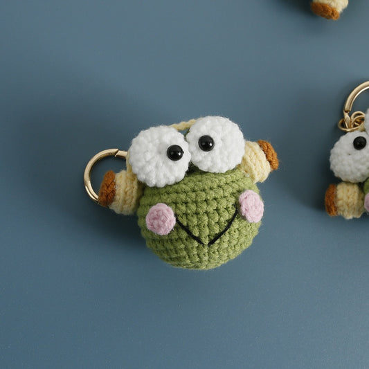 Mini Frog with Headphone Keychain