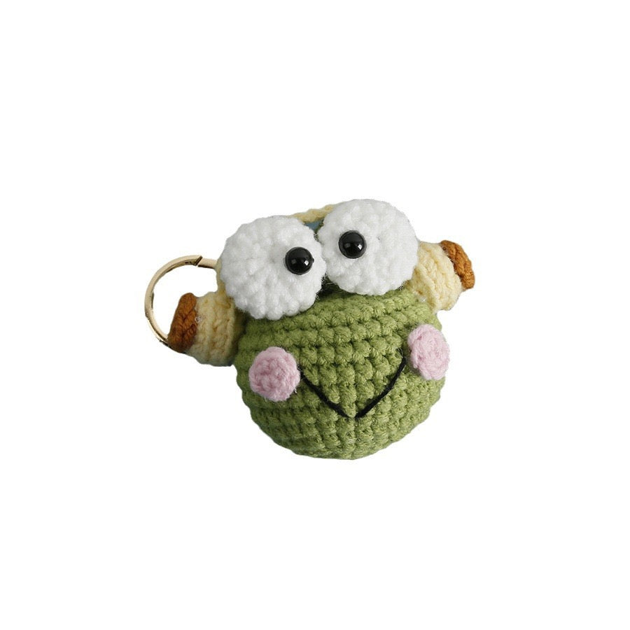 Mini Frog with Headphone Keychain