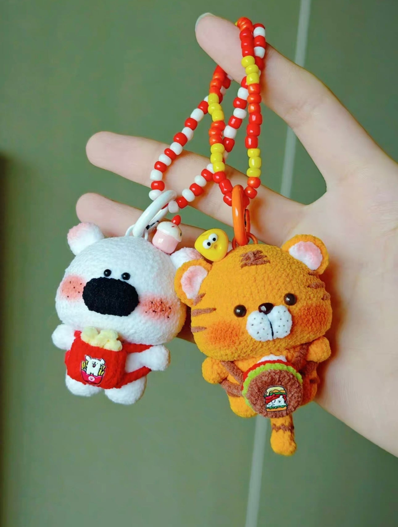 Crochet Mini Animal/Tiger/Elephant/White Bear(5~6 cm/2~2.4 inch)