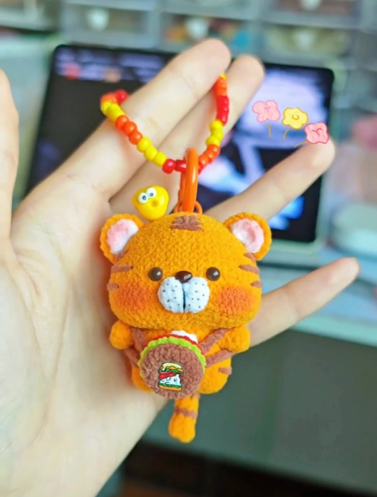 Crochet Mini Animal/Tiger/Elephant/White Bear(5~6 cm/2~2.4 inch)