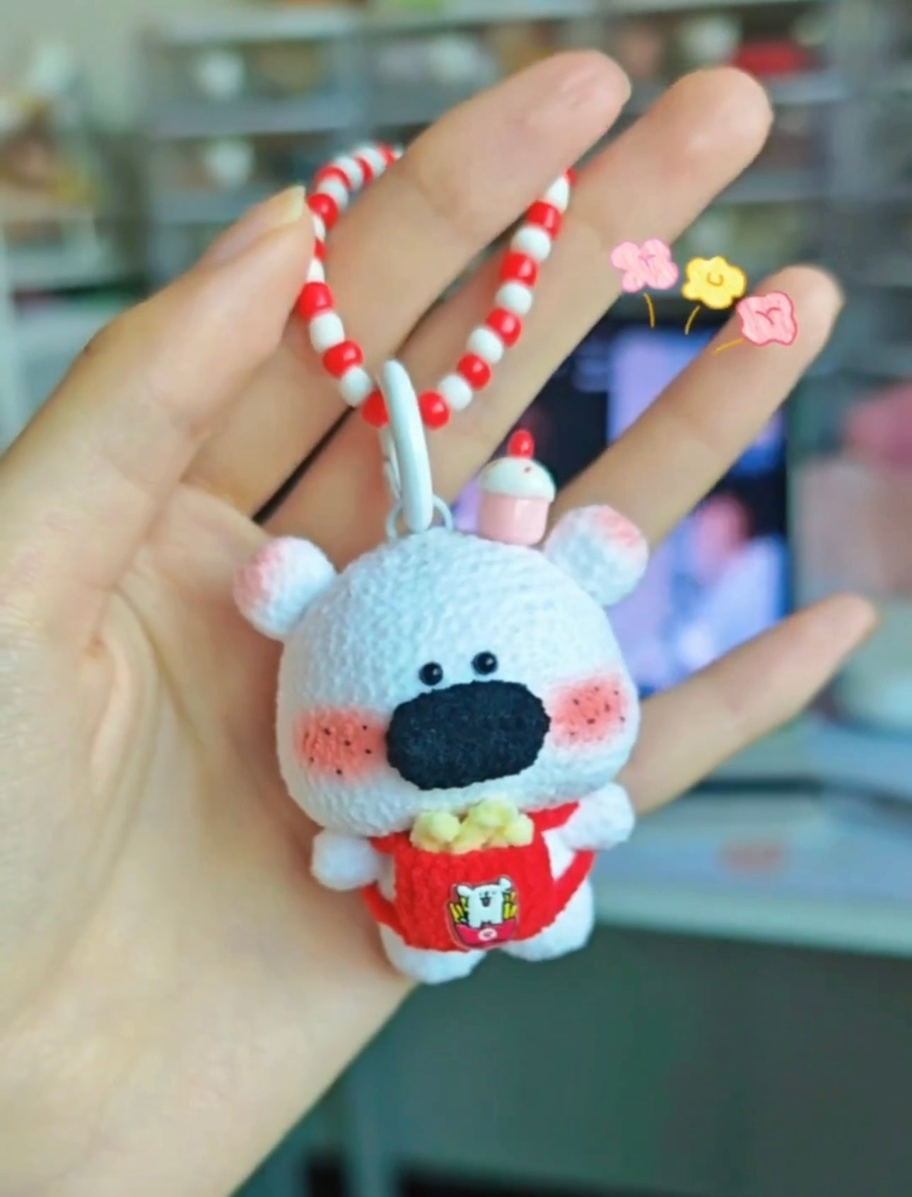 Crochet Mini Animal/Tiger/Elephant/White Bear(5~6 cm/2~2.4 inch)