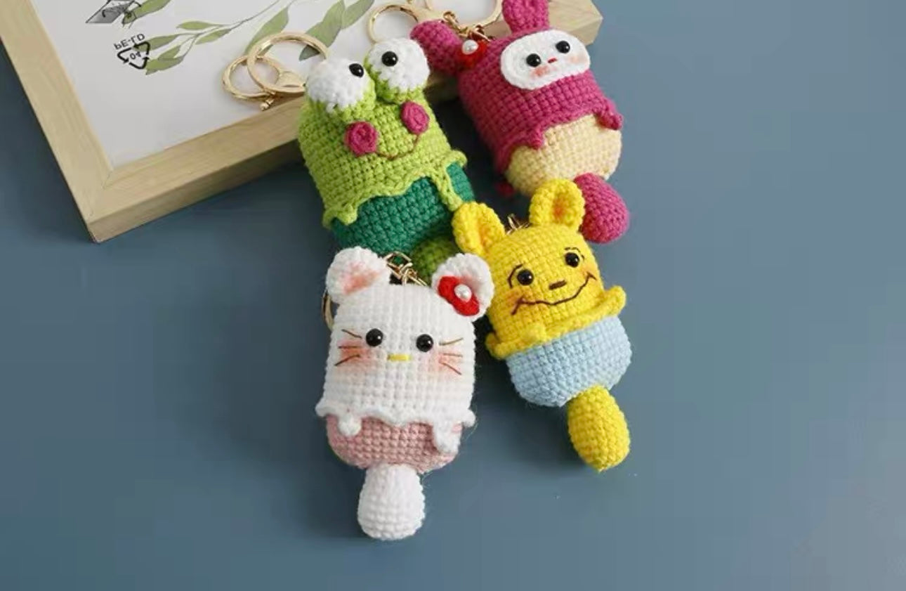 Frog Ice Cream Keychain