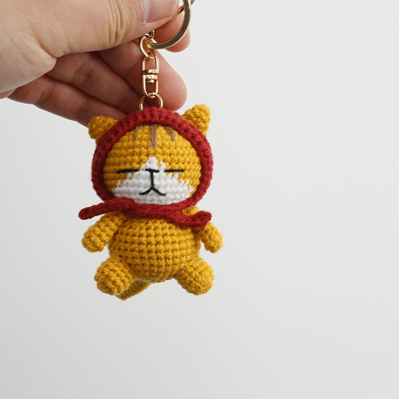 Cat with Hat  Keychain