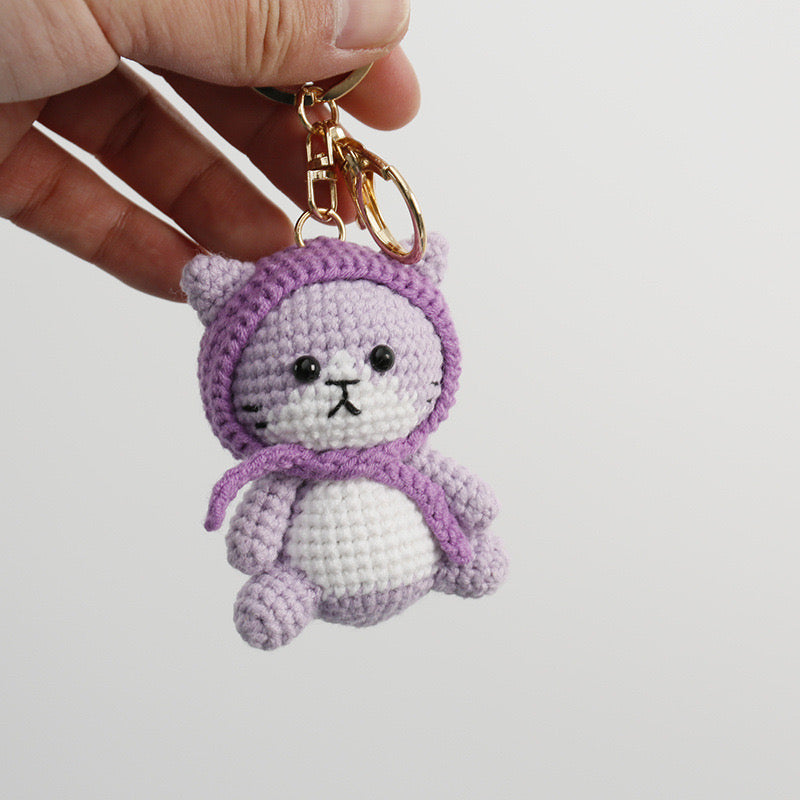 Cat with Hat  Keychain