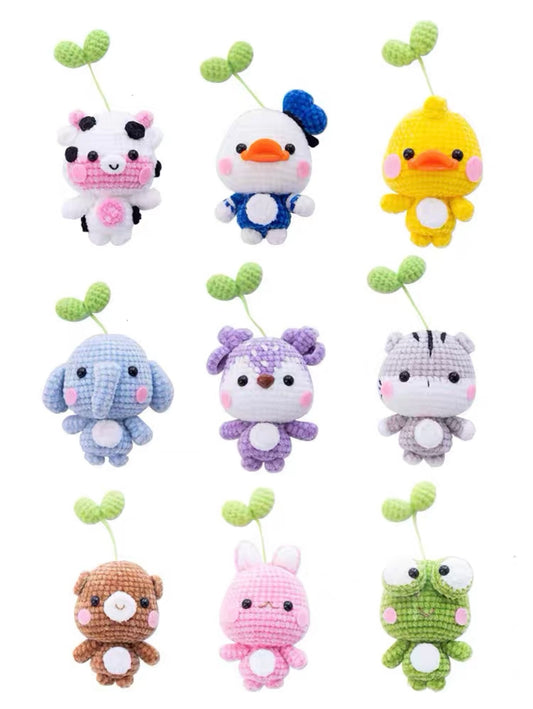 Crochet Animal with Green Bud
