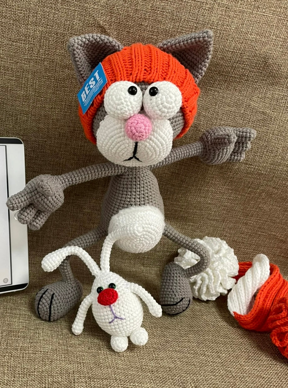 Crochet Crazy Cat and Bunny