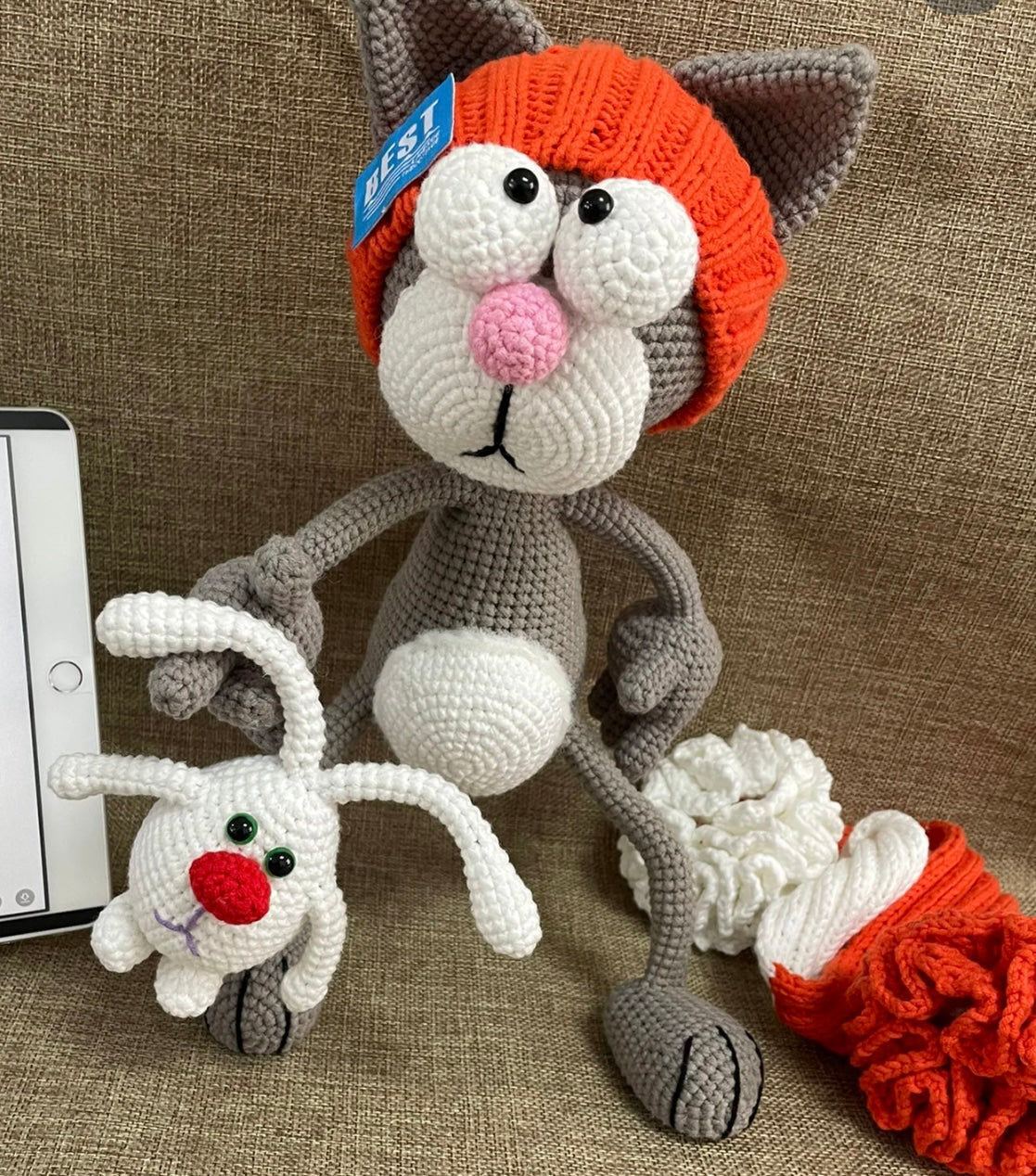 Crochet Crazy Cat and Bunny