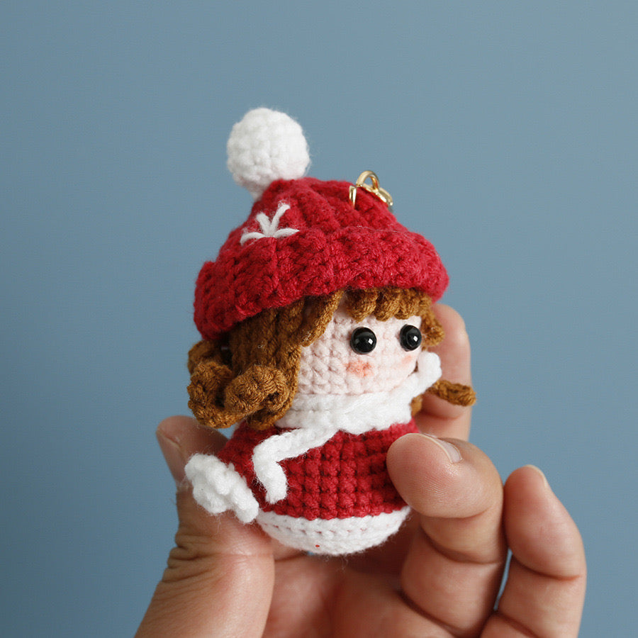 Christmas Girl Keychain