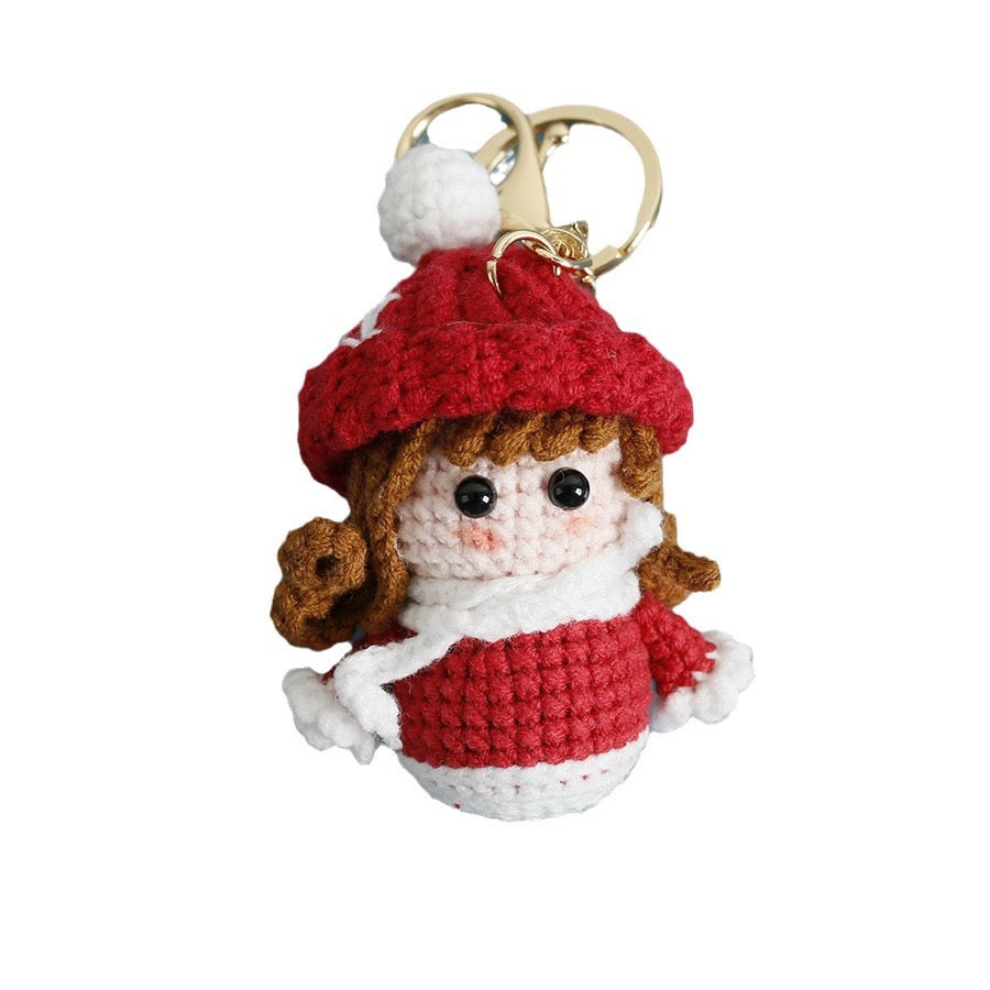 Christmas Girl Keychain