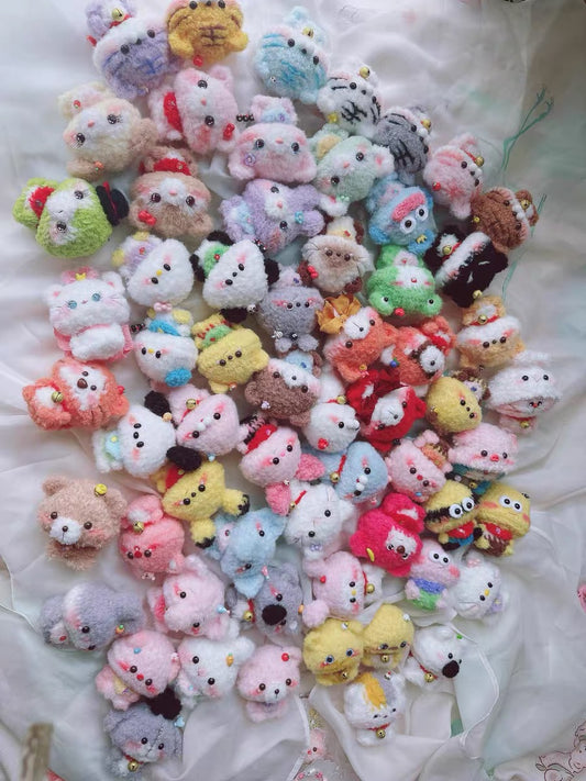 Crochet Animal/Fishman/Siamese/Pig/Bear/Tiger/HelloKitty/Bunny/Tiger/Bear/cat/Tigger/Elephant/Patrick