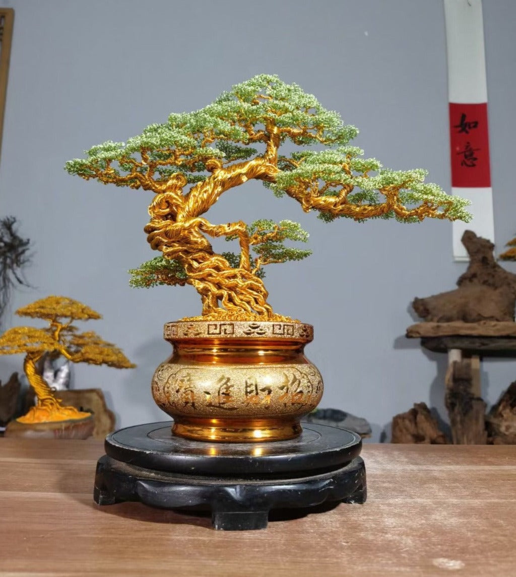 Big Green Bonsai Tree(Height*Width: 40~45*50~55 cm/16~18*20~22 inch)