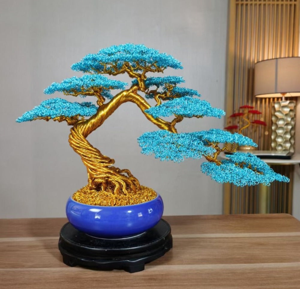 Big Blue Bonsai Tree(Height*Width: 40~45*50~55 cm/16~18*20~22 inch)