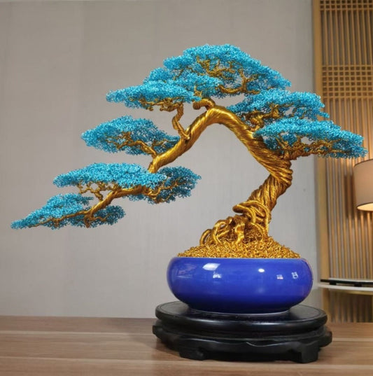 Big Blue Bonsai Tree(Height*Width: 40~45*50~55 cm/16~18*20~22 inch)