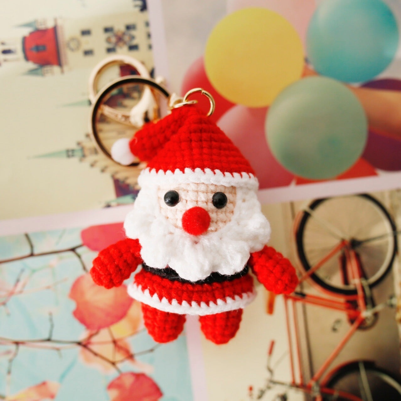 Santa Keychain