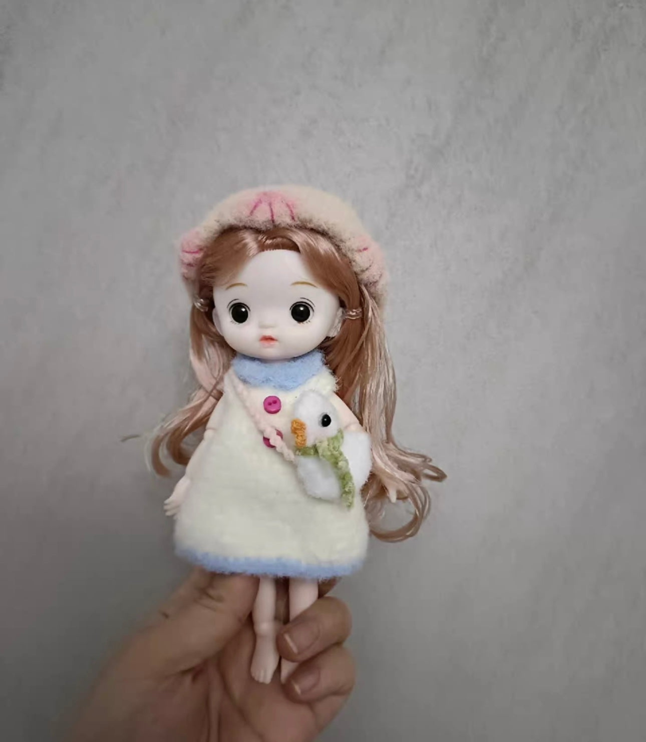 Doll with Crochet Outfit(17 cm/6.7 inch)