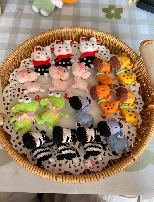 Crochet Mini Animals Brooch(5 cm/1.9 inch)