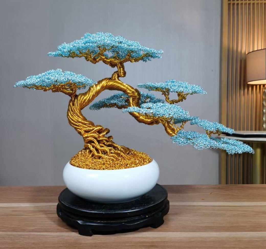 Big Blue Bonsai Tree(Height*Width: 40~45*50~55 cm/16~18*20~22 inch)