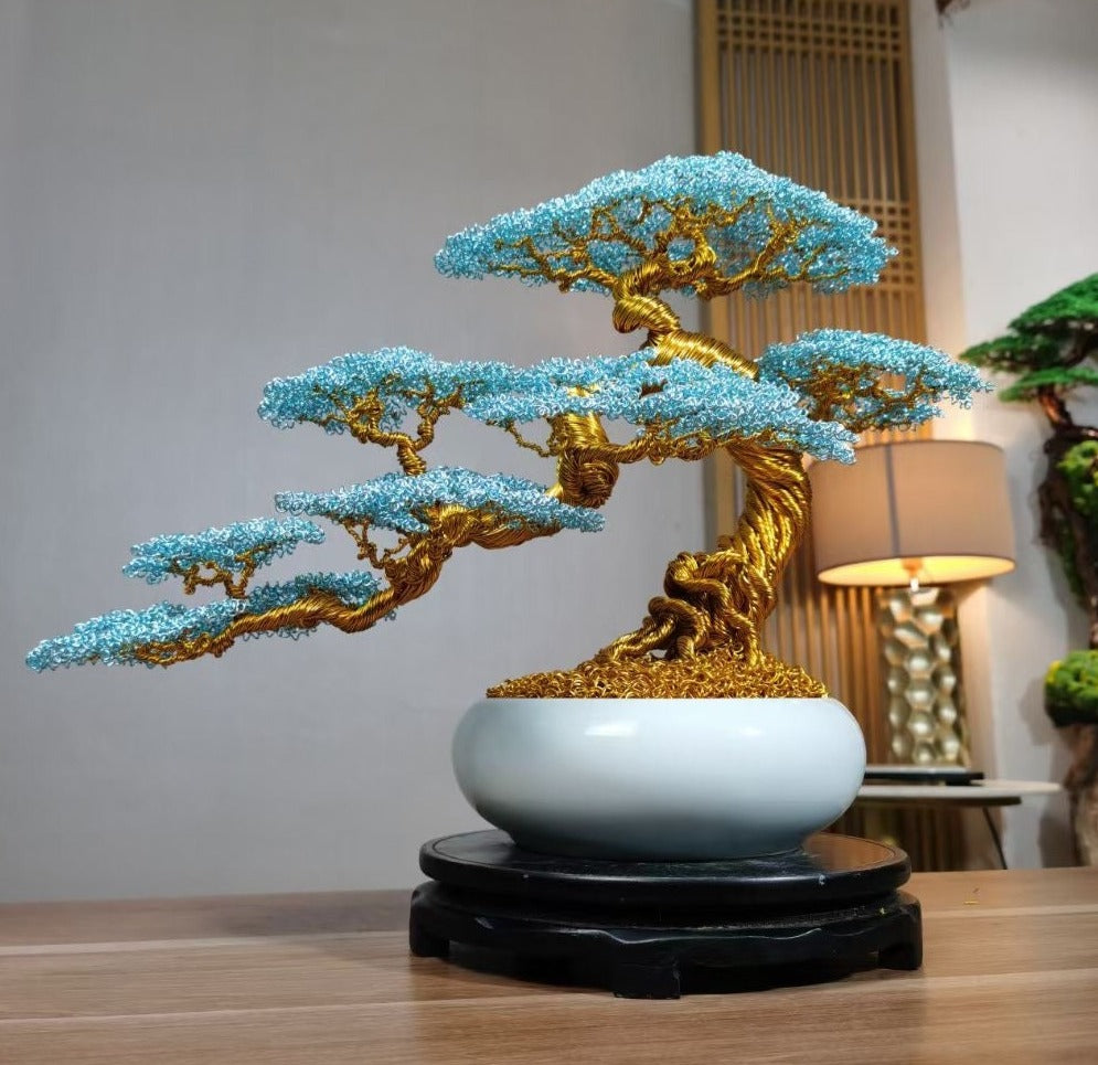 Big Blue Bonsai Tree(Height*Width: 40~45*50~55 cm/16~18*20~22 inch)