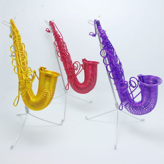 Wire Saxophone(10*15*17 cm/3.9*5.9*6.7 inch)