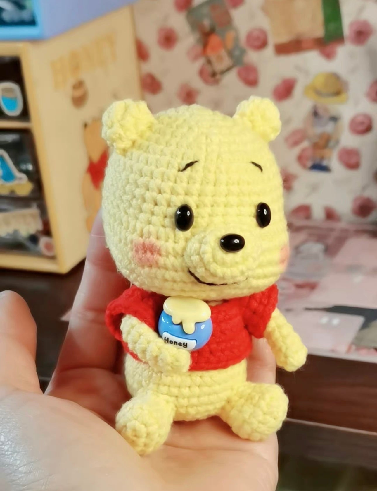 Crochet Winnie the Pool/Piglet/Tigger/Eeyore(9 cm/3.5 inch)