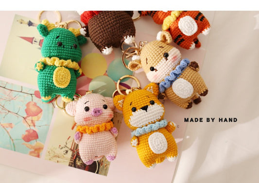 Crochet Baby Animal Keychain