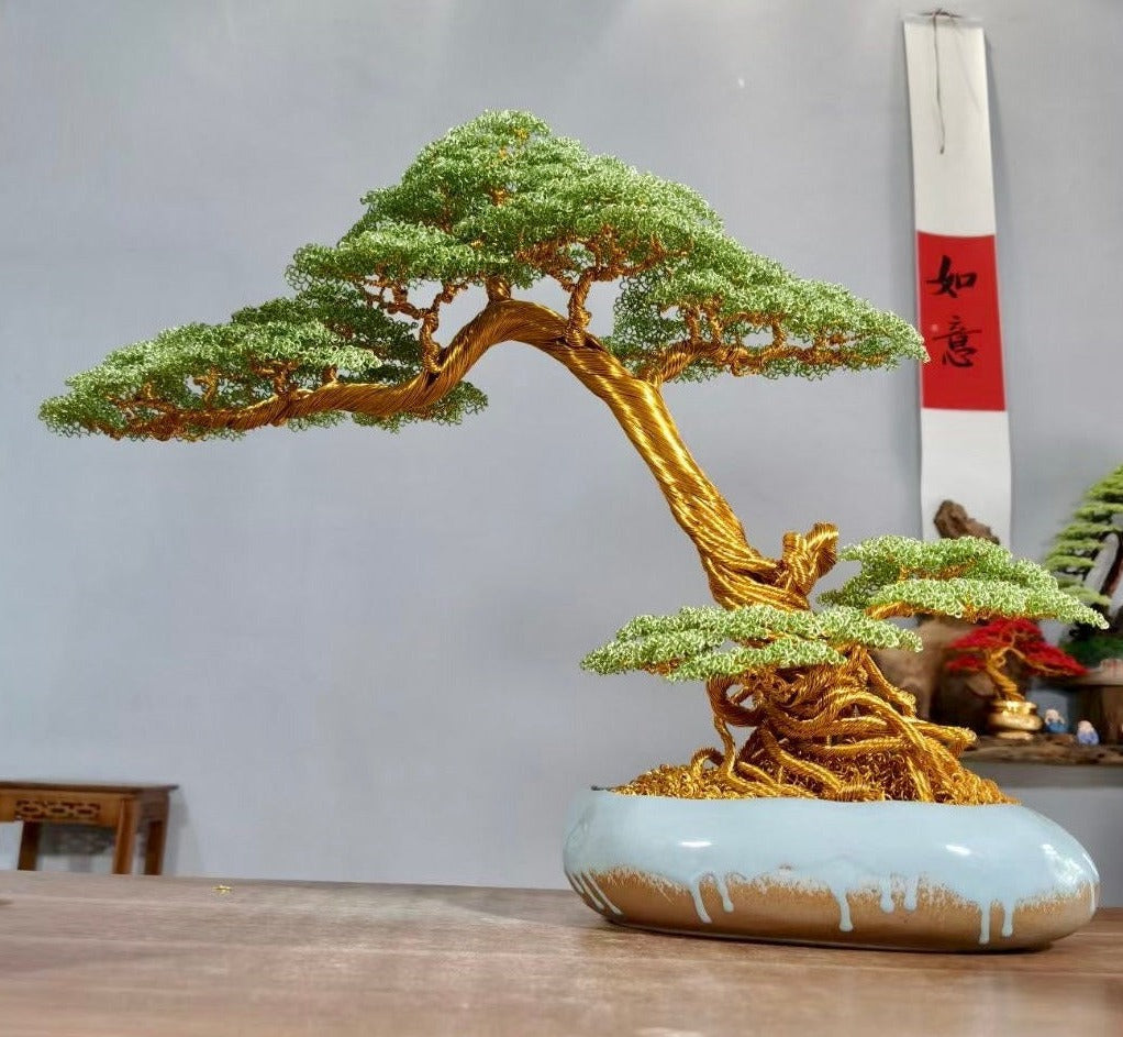 Big Green Bonsai Tree(Height*Width: 50*60 cm/19.7*23.6 inch)