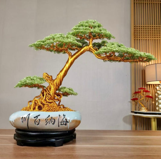 Big Green Bonsai Tree(Height*Width: 50*60 cm/19.7*23.6 inch)