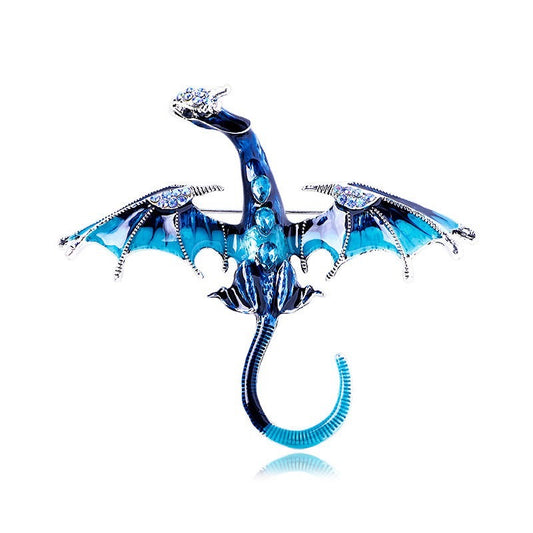 Enameled Jewelry- Dragon Brooch