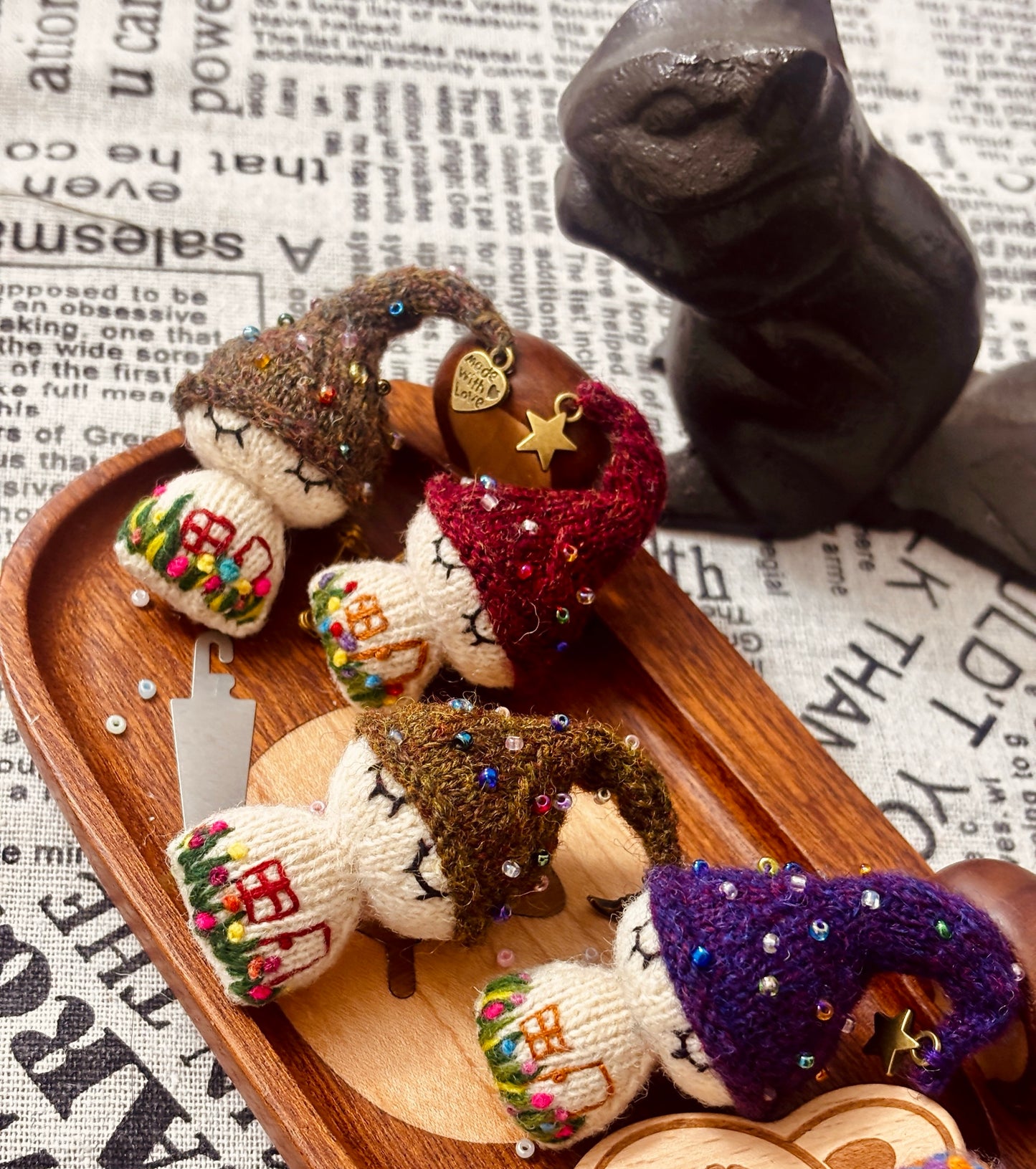 Knitted/Embroidered Mushroom/Mushroom Baby