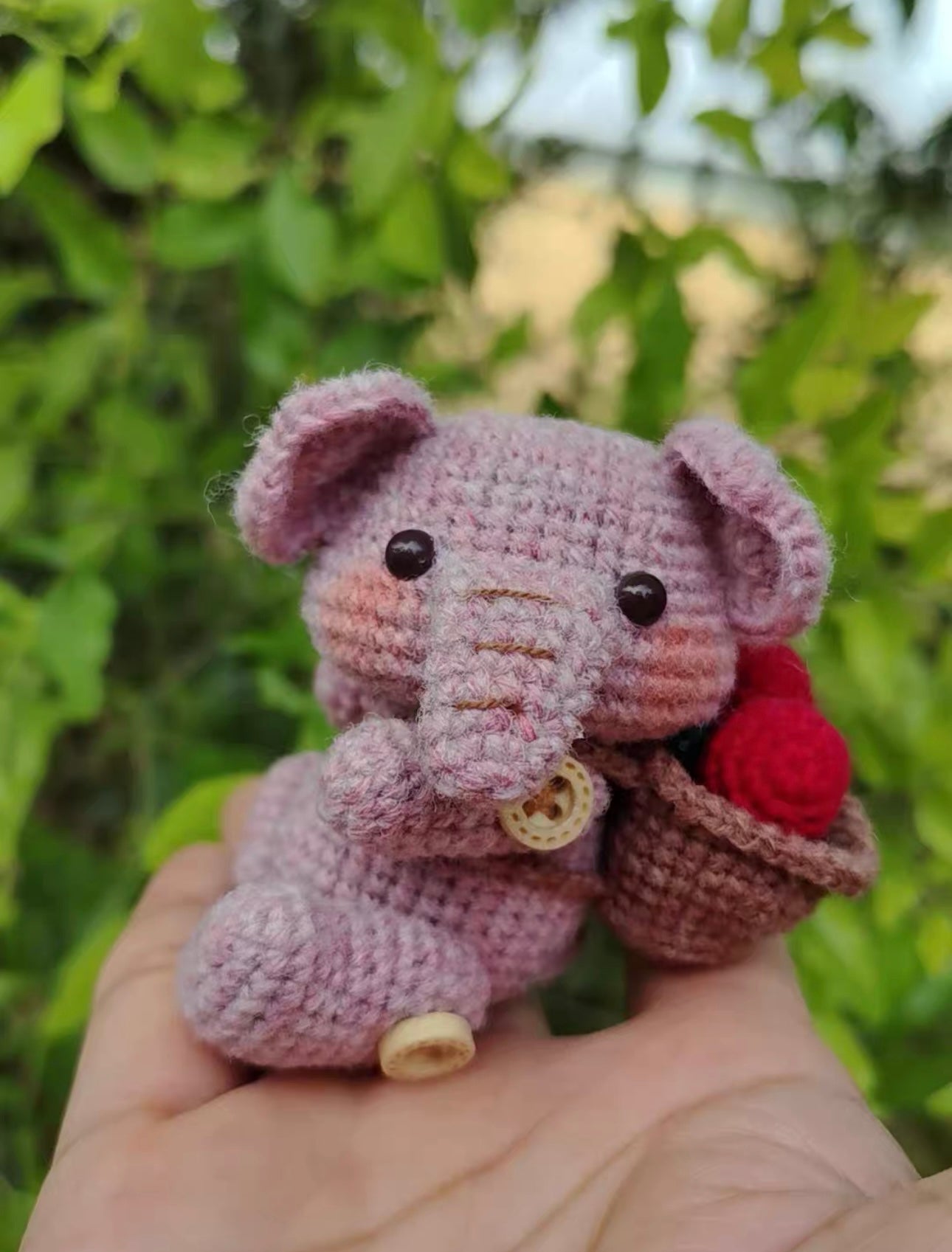 Crochet Tiger/Panda/Pig/Bunny/Elephant/Monkey(Wool)