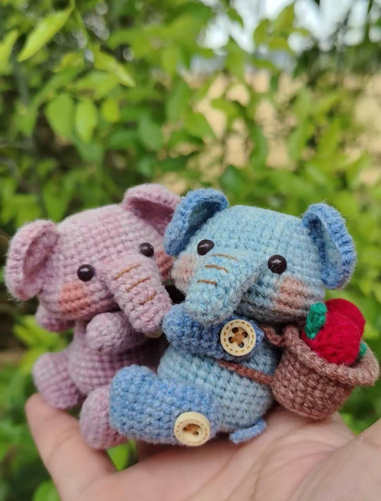 Crochet Tiger/Panda/Pig/Bunny/Elephant/Monkey(Wool)