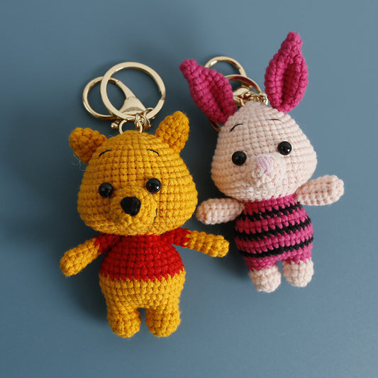 Winnie Pool Bear and Piglet Keychain