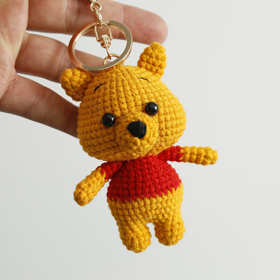 Winnie Pool Bear and Piglet Keychain