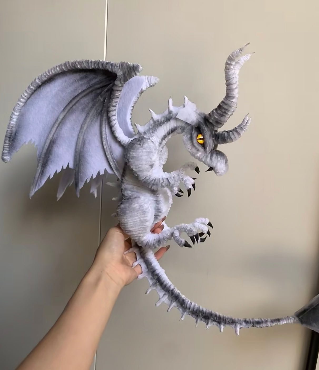 Big Dragon(Twist Stick+Wire+Nonwoven Fabric+Plastic Clay)