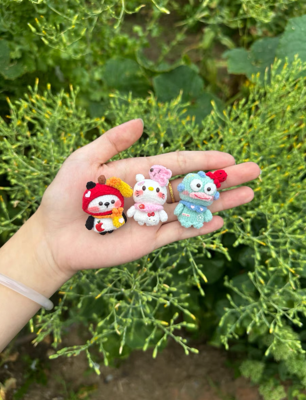 Crochet Animal/Fridge Magnet/Fishman/Panda/Pompom/pacha/Melody/Frog/HelloKitty
