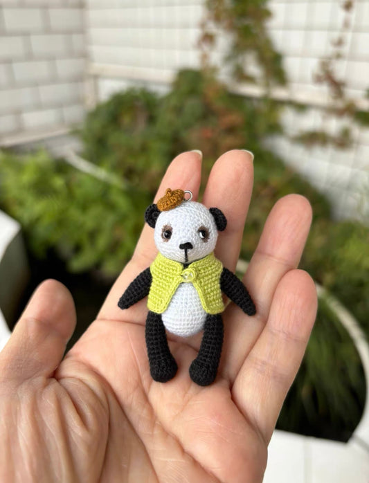 Crochet Panda/Micro Crochet(5.7 cm/2.2 inch)