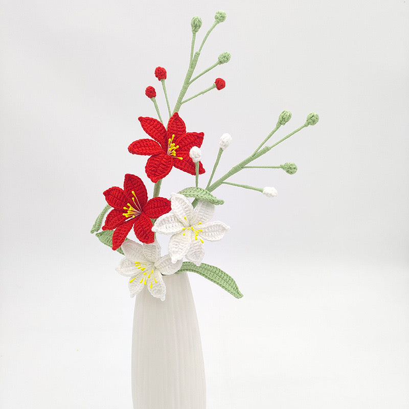 Double Headed Lily with Long Stem